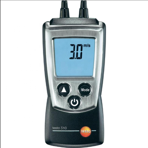 Manomètre numérique portable Testo 510 d'origine, instrument de mesure différentielle, plage de mesure de 0 à 100 HPa - Product Image 1