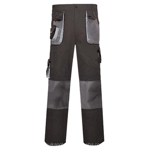 Nouveaux pantalons de travail extensibles polyvalents pour hommes coupe confortable pantalons décontractés résistants multi-poches toile à motif droit - Product Image 3
