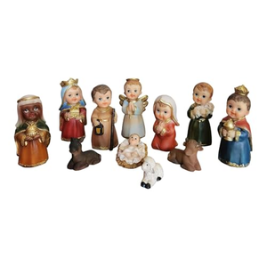 Nuevo Diseño de Resina PVC en Blister, Bonito Mini Pesebre Navideño para Decoración del Hogar, Hecho en China - Product Image 1