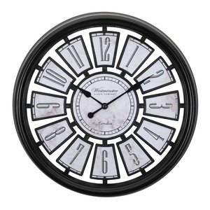 นาฬิกาแขวนผนังเรนโบว์วินเทจขนาดใหญ่ ไร้เสียงรบกวน - Product Image 4