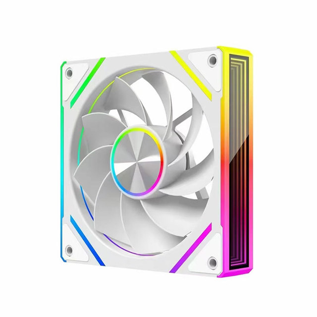 Prism 8PRO 12CM RGB Temperature-Controlled PWM Silent Fan High Airflow 3-Pin ARGB Sync CPU Cooling Case for PC High-Rated