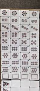 White Mahjong Tiles Printed Poker <b>Card</b> Game Set American Style <b>Table</b> Game for Party Casino - Product Image 5