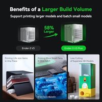Nouvelle imprimante 3D Creality Ender 3 V3 Plus, vitesse élevée de 600 mm/s, taille d'impression 300 * 300 * 330 mm, imprimante 3D FDM