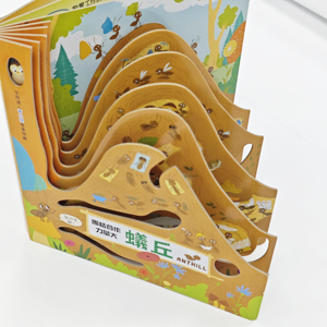 Libro de impresión de libro de tablero para niños <span class=keywords><strong>en</strong></span> <span class=keywords><strong>3D</strong></span> estereoscópico personalizado para cuento de niños con libro de tablero de papel de tapa dura - Product Image 4
