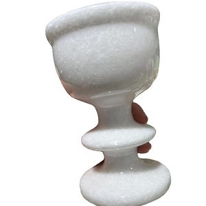 Cálice Grande de Jaspe Natural, Ônix e Jade para Atacado – Castiçal para Presentes ou Decoração com Propriedades Curativas - Product Image 1