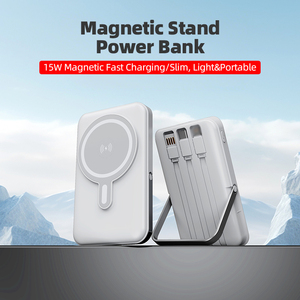 Foldable 10000MAh Powerbank PD 22.5W Built-In 3 <b>Cables</b> Digital Display Fast <b>Charging</b> 15W Wireless <b>Charging</b> Power Bank - Product Image 3