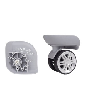 Rueda de Repuesto Profesional de Plástico para Maleta, Silenciosa, Universal, con Absorción de Impactos, Resistente y Ecológica, de 20 y 26 Pulgadas - Product Image 4