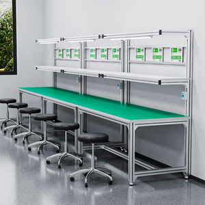Aluminium Profielen Industriële Aluminium Magazijn Werkbank Verstelbare Computer Reparatie Werkbank Voor Assemblagelijn - Product Image 2