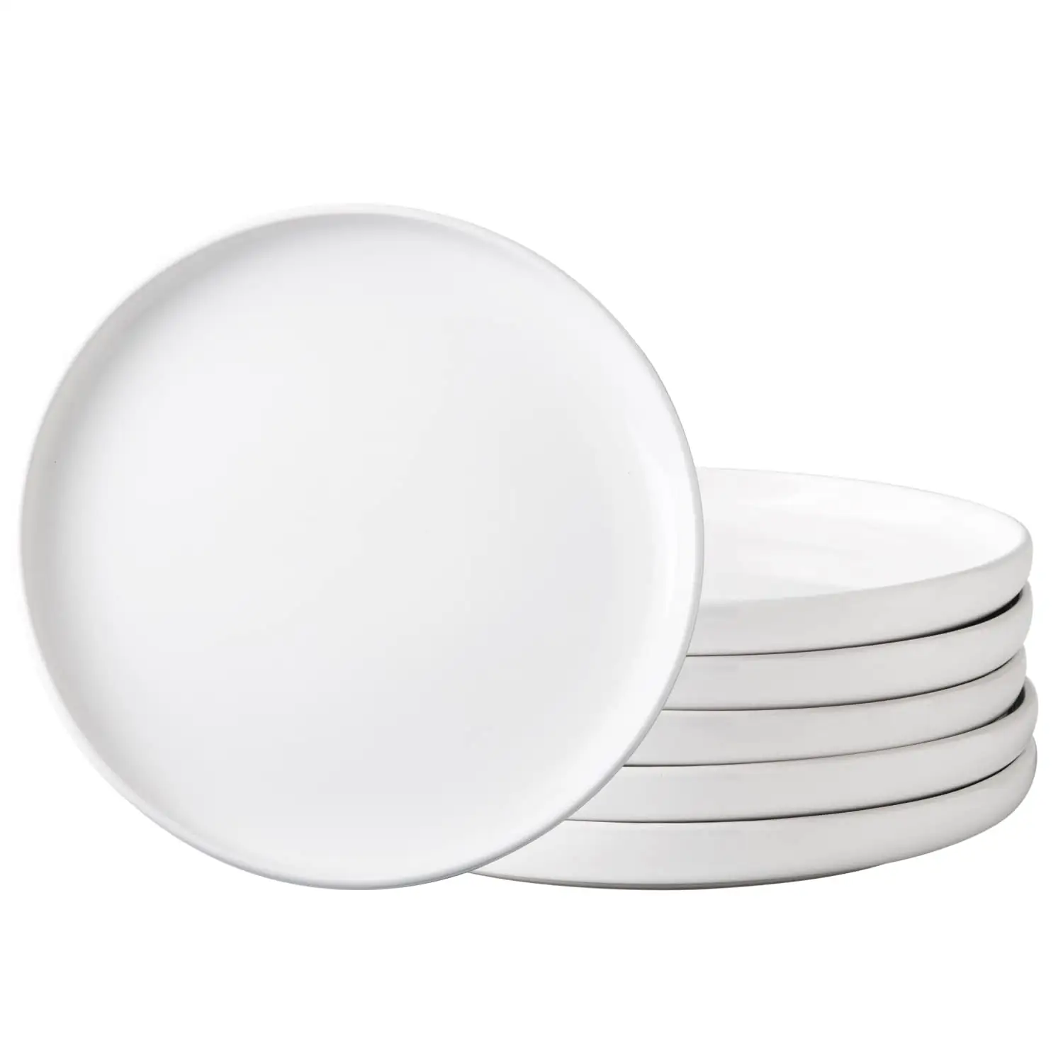 Placas de jantar brancas 8 10 12 polegadas, placas de cerâmica fina do fabricante
