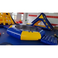 Structure gonflable sur mesure de haute qualité pour parc, 8x3x4m, combo trampoline, toboggan, plateforme, sports nautiques, CE