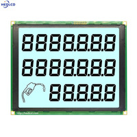 Herstellerverkauf 7,5" 775 Segment-Code LCD-Anzeigetafel und Modul mit RW1026 IC SPI Schnittstelle für Kraftstoffspendersteuerung