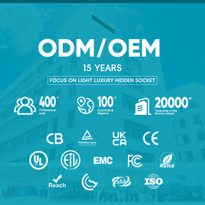 SINOAMIGO Enchufes eléctricos universales Toma de corriente Caja de suelo ABS + PC Toma de tierra Oculta <span class=keywords><strong>Invisible</strong></span> UK EU IT AU US 10A/16A Clasificación - Product Image 6