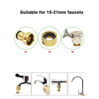 Adaptateurs de robinet de salle de bain universels modernes en cuivre, raccord rapide pour tuyau, installation facile, hôtel