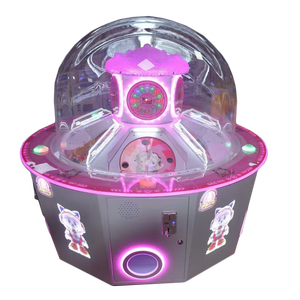 Machine à griffes à monnayeur personnalisée pour peluches, petite voiture électrique à bascule, machine de jeu à bonbons, voiture de mineur spatial, version espagnole, garantie 1 an - Product Image 2