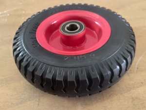 Pneu et roue de brouette pneumatique en caoutchouc de 10 à 16 pouces, sans chambre à air, avec une capacité de charge de 200 kg, pour chariot, tondeuse à gazon, chariot à main - Product Image 6