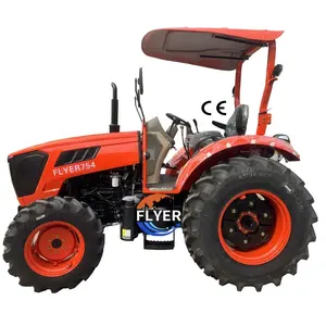 Hot sale 75HP 4WD wheel tractor farm equipment tractors for agriculture