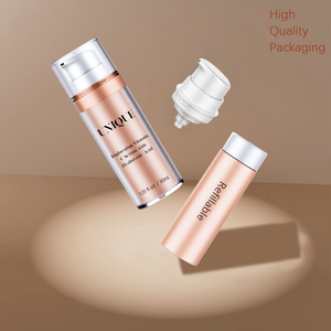 Eco Friendly 15 30 50 мл ПЭТ пластиковая многоразовая косметическая упаковка матовая безвоздушная круглая бутылка для лосьона - Product Image 5