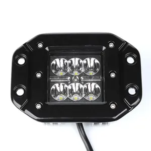 Lc ip68 luz de led automotiva, luz de trabalho 4.8 polegadas, quadrada, 12v, 24v, 1800lm, feixe de ponto, fora da estrada, para dirigir, para jeep