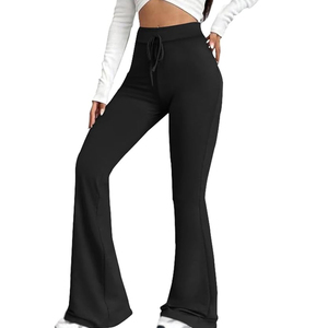 Custom Logo Fleece <b>Joggers</b> Men Sweatpants 3D Puff Print French Terry Baggy <b>Stacked</b> Flare Sweat Pants Men - Product Image 3