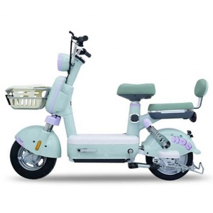 New 48V 350W Women's Electric <b>Bicycle</b> 14-inch Adult Electric Scooter 3-Speed Digital Rear Hub 500W Fat Tire City Electric Bike - Product Image 6