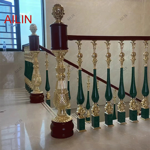 <span class=keywords><strong>New</strong></span> cầu thang lan can Malachite màu xanh lá cây tùy chỉnh biệt thự lan can trong nhà và ngoài trời cột - Product Image 1
