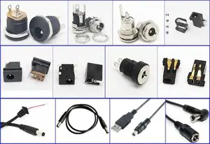 Manufacture Connector DC-022B Female 5.5*2.1mm Waterproof DC Power Jack 2 Pin DC Socket Connector