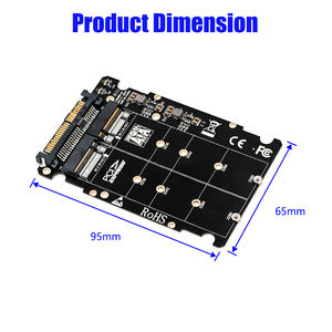 Tishric Dual <span class=keywords><strong>M</strong></span>.2 Nvme Ssd Adapter Kaart Sleutel <span class=keywords><strong>M</strong></span> & Key B Compatibel U.2 SFF-8639 Ondersteunt 2280/2260/2242/2230 <span class=keywords><strong>M</strong></span>.2 Ssd Geheugen Product - Product Image 5