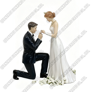 Toptan özel yaratıcı düğün dekor hediyeler için komik reçine çift heykeli sevgililer günü hediyesi - Product Image 3