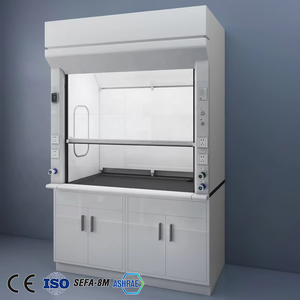 Equipo de laboratorio de química, extractor de gas de armario de humos de acero completo de laboratorio, campana extractora de humos con conductos OEM, precio - Product Image 5