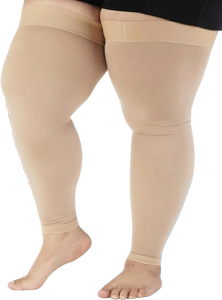 Chaussettes de compression grande <span class=keywords><strong>taille</strong></span> <span class=keywords><strong>pour</strong></span> femmes et hommes, hauteur cuisse, <span class=keywords><strong>pour</strong></span> petites varices, caillots sanguins, arthrite - Product Image 2