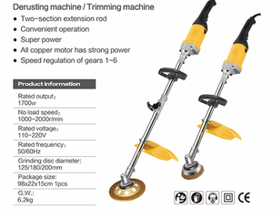 เครื่องขจัดสนิมไฟฟ้าชนิดชามปูนแบบมือถือปรับความเร็วได้ปรับความเร็วได้ขัดเจียรแกนมอเตอร์ปรับขนาดได้ - Product Image 5