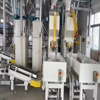 Machine d'emballage et de remplissage automatique de poudre de ciment de sac de valve intérieure de tarière de vis