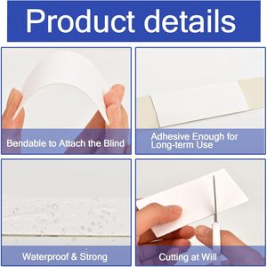 8 pezzi schede di riparazione per ciechi orizzontali bianche Kit di riparazione per lamelle per ciechi 1 \ "W X 3 \" L stecche di ricambio per persiane persiane