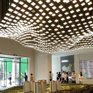 Vente chaude, lustre LED moderne personnalisé pour décoration intérieure, grand lustre <span class=keywords><strong>scandinave</strong></span>-industriel blanc chaud E26, <span class=keywords><strong>suspension</strong></span> pour hall d'hôtel - Product Image 1