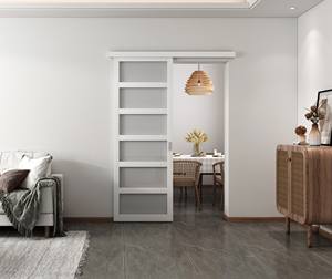 باب منزلق حديث من البي في سي للديكور الداخلي، أبواب أكورديون مقاومة للماء لغرفة الطعام، أبواب داخلية بلاستيكية جاهزة - Product Image 3