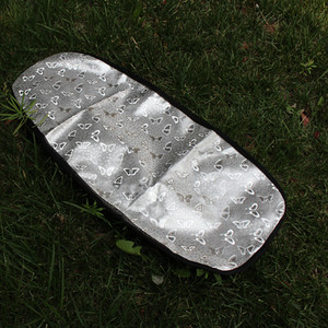 Funda de asiento de media malla con patrón de mariposa plateada, cojín transpirable para patinetes eléctricos - Product Image 4