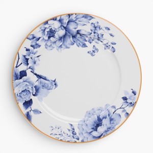 <span class=keywords><strong>Service</strong></span> de table en porcelaine bleu et blanc, assortiment de couleurs bleu marine, comprenant une assiette plate, une assiette à dessert, une tasse à thé et une soucoupe - Product Image 1