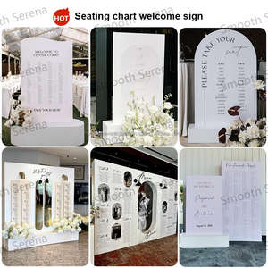 Toile de fond de fête de bébé en PVC acrylique rose moderne personnalisée élégante et lisse pour les événements de fête d'anniversaire - Product Image 3