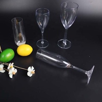 Échantillon gratuit de luxe en acrylique Tritan PP, verres à Champagne en plastique personnalisés, verres à vin transparents en plastique