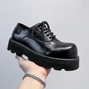 Nuevo Modelo 2025 Zapatos Elevadores de Otoño para Hombre, Negros con Cordones, de PU, Estilo Oxford, Tipo Sneaker de Vestir, con Aumento de Altura, Alta Calidad - Product Image 3