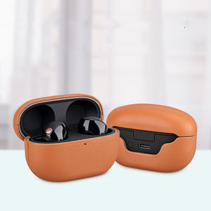2023 PU cuir Protection complète écouteur boîte de charge coque de protection pour <span class=keywords><strong>Sony</strong></span> <span class=keywords><strong>WF</strong></span>-<span class=keywords><strong>1000XM5</strong></span> écouteurs sans fil - Product Image 1