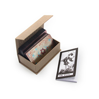 Cartes de tarot écologiques inspirantes 120x70mm avec boîte rigide, impression personnalisée, directement de l'usine, pour usage familial