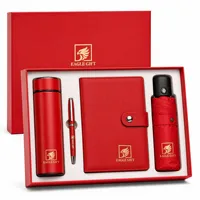 Coffret Cadeau d'Entreprise Personnalisé : Tasse Isotherme et Carnet en Cuir de Luxe, Organiseur Exécutif, Boîte Cadeau Promotionnelle pour Entreprises