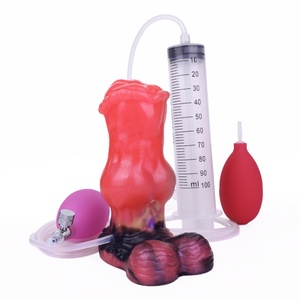 Red Dragon - Dildo anal inflable de monstruo de fantasía con eyaculación, ventosa y función de eyaculación, masturbador gay, venta al por mayor - Product Image 2