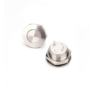 HBAN Ultra İnce 12/16/19mm 1NO Mikro Hareketli Basmalı Düğme Anahtarı IP67 Düz Başlı Endüstriyel Kontrol <span class=keywords><strong>12V</strong></span> Anlık Paslanmaz Çelik - Product Image 2