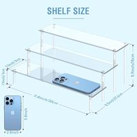 Supports de présentation rotatifs à 3 niveaux en acrylique transparent, organisateur de parfums, support pour cupcakes, étagère pour figurines, décoration de desserts pour fêtes, rangement