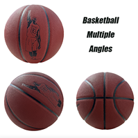 Ballon de basket-ball en cuir durable AOYUN de Taïwan, logo personnalisé, entraînement, compétition, absorbant l'humidité, résistant à l'usure, tailles 5, 6, 7