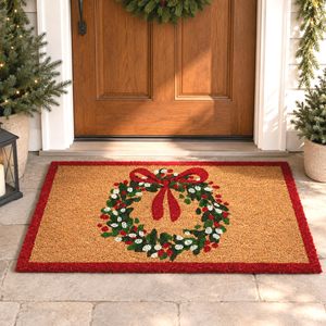 Tapis de porte de Noël Cangming en imitation fibre de coco, lavable, pour entrée principale - Product Image 3