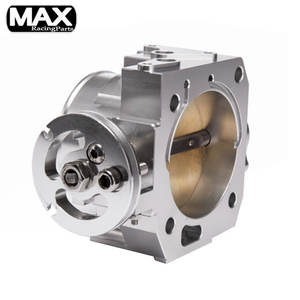 Corps universel d'accélérateur en aluminium 70mm MAX pour TB11 <span class=keywords><strong>Honda</strong></span> RSX DC5 CIVIC SI <span class=keywords><strong>EP3</strong></span> <span class=keywords><strong>K20</strong></span> K20A système de moteur de voiture noir ruban - Product Image 4