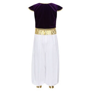 Aladino y la lámpara mágica Cosplay Príncipe <span class=keywords><strong>de</strong></span> la lámpara mágica <span class=keywords><strong>disfraz</strong></span> Dulxe traje púrpura Halloween chico - Product Image 2